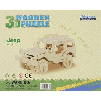 Puzzle Dřevěné 3D puzzle Jeep