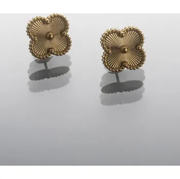 Náušnice Náušnice ocelové elegantní květiny Barva: Stříbrná