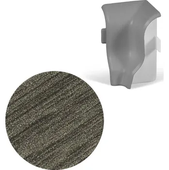 soklová lišta NOVÁK Vnitřní roh k soklové liště MDF 40x20 dub grand hnědý, 1 ks M08-AMVR031