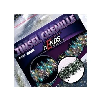Umělá nástraha HENDS TINSEL CHENILLE - STŘÍBRNÁ PERLEŤ. Průměr: 4,0 mm