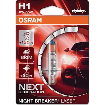 Autodoplněk Osram H1 Night Breaker Laser +150% P14,5s 12V 55W 1ks 64210NL-HCB