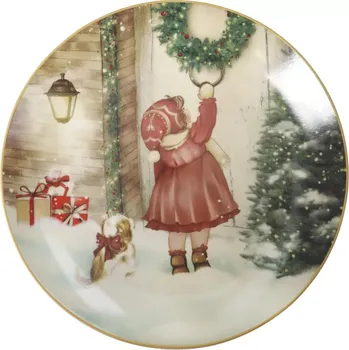 Tác na cukroví Kolednice 30cm Cuccioli Brandani (barva -barevná s motivem)