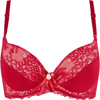 Podprsenka Sibren push-up podprsenka s kosticemi 1302 85A červená