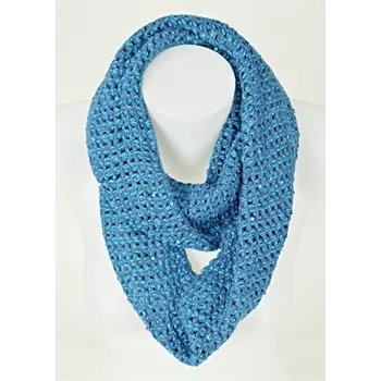 Šála UNI Tunelová šála pletená barevná Barva: tyrkysová