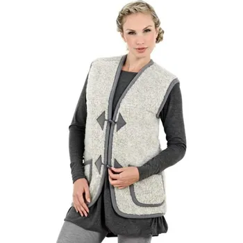 Pánská vesta Vesta z ovčí vlny, světle šedá, UNISEX