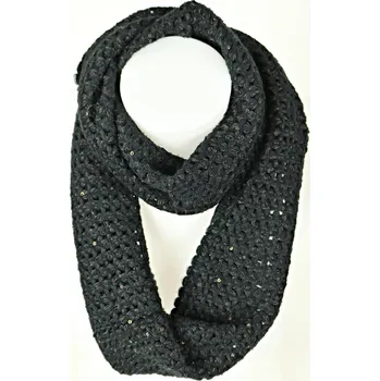 Šála UNI Tunelová šála pletená barevná Barva: černá