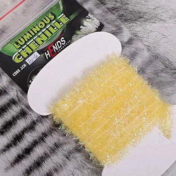 Umělá nástraha HENDS LUMINOUS CHENILLE - ŽLUTÁ SVĚTLÁ. CHL10 Průměr: 6 mm