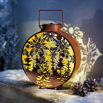 kempingová lampa Weltbild LED Lucerna Zimní les 473385