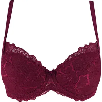 Podprsenka Viktorie podprsenka push-up 18003 90B vínová