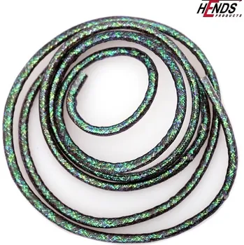 Umělá nástraha HENDS MYLAR TUBING - ČERNÁ - UV ICE EFFECT