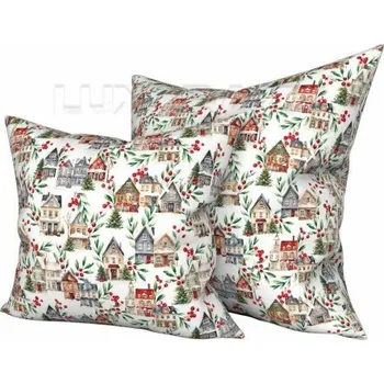 Dekorativní polštářek Zimní město,40x40