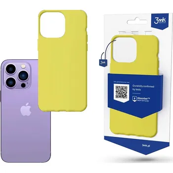 Pouzdro na mobilní telefon Odolný zadní kryt pro Apple iPhone 14 Pro - 3mk Matt Case lime 5903108476751