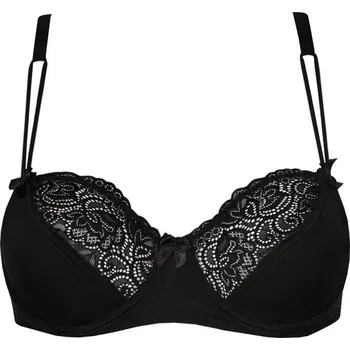 Podprsenka Zuzana podprsenka bez výztuže s krajkou 8020 85B černá