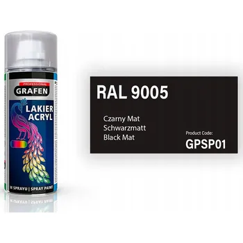 Barva ve spreji AKRYLOVÝ LAK VE VE SPREJI ČERNÝ MATNÝ RAL 9005