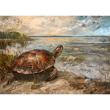 Plakát Plakát Mořská želva bez rámu 35 x 25 cm