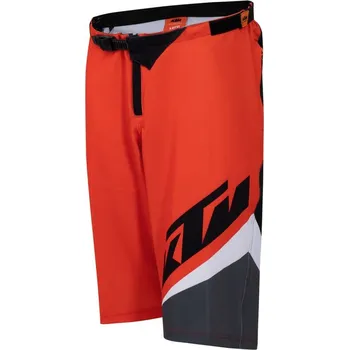 Cyklistické oblečení Cyklistické kraťasy KTM FACTORY ENDURO SHORT Orange/dark grey Barva: Oranžová, Velikost: XXXL