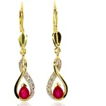 Zlatnictví Helios Náušnice s diamanty a rubíny