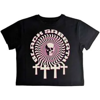 Merch Black Sabbath: Black Sabbath Ladies Crop Top: Hypnotic Skull (medium) M