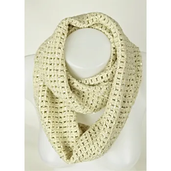 Šála UNI Tunelová šála pletená barevná Barva: béžová