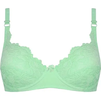 Podprsenka Malen celokrajková podprsenka bez výztuže 502 80C světle zelená