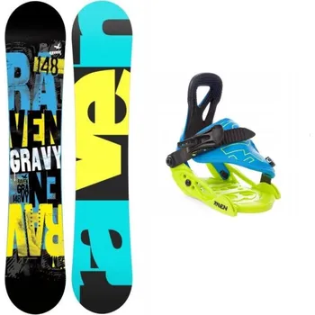 Snowboard Raven Gravy junior mini dětský snowboard + Raven s160 dětské snb vázání 135 cm + vázání XS (EU 30-33) + DÁREK + Doprava ZDARMA