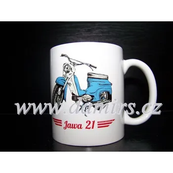 Hrnek s motivem Jawa 21