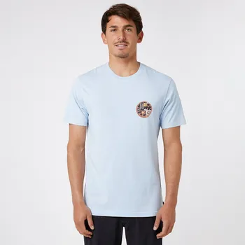 Pánské tričko Pánské Tričko s krátkým rukávem RIP CURL PASSAGE TEE 06EMTE_3400 – Modrá M