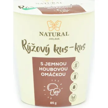 Natural Jihlava Rýžový kus-kus s jemnou houbovou omáčkou bez lepku, mléka a vajec, 85 g