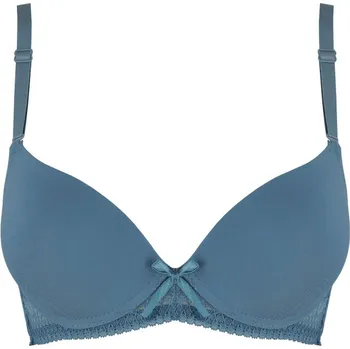 Podprsenka Kamča vyztužená podprsenka s krajkou A2230 85B šedomodrá