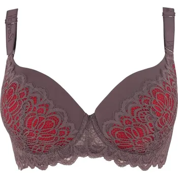 Podprsenka Carmen vyztužená podprsenka krajka 1967 90D červená