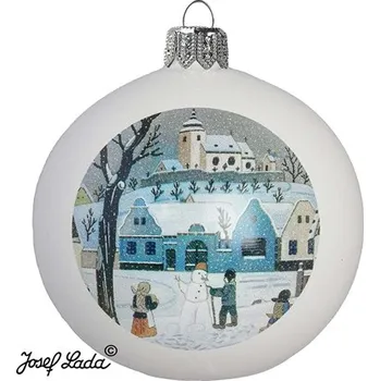 GLASSOR Lada ozdoba Stavíme sněhuláka