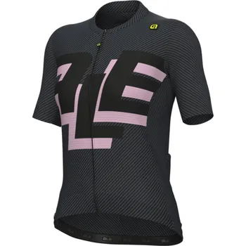 cyklistický dres ALÉ Cyklistický dres s krátkým rukávem - PR-E MULTIVERSO - černá
