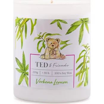 Svíčka Ted&Friends Sójová svíčka Verbena Lemon - 220g