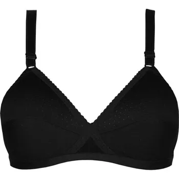 Podprsenka Saahia B kvalitní podprsenka bez výztuže bez kostic 85B černá