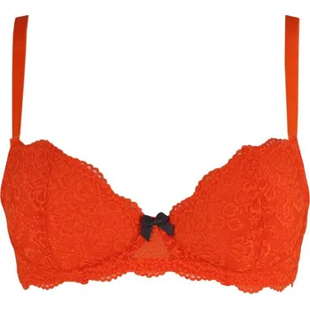 Podprsenka Sabrina svůdná podprsenka s kosticemi - DIVA 80D oranžová