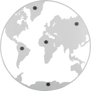 Magnetická tabule Mapa světa s magnety bílá 50cm Present Time (Barva-bílá)