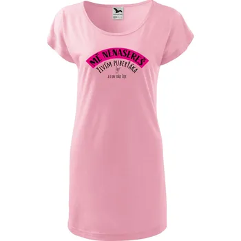 DOBRÝ TRIKO Dámské tričko/šaty Mě nenasereš Velikost: XL, Barva: Růžová