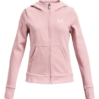 Chlapecká mikina Dětská Mikina UNDER ARMOUR RIVAL FLEECE LU FZ HOODIE 1373130-647 – Růžová 160-170