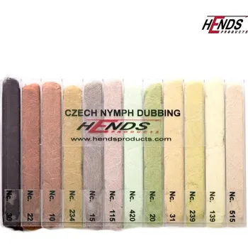 Umělá nástraha HENDS CZECH NYMPH DUBBING BOX - PŘÍRODNÍ - 12 BAREV