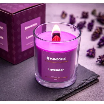 Svíčka Svíčka ve skle - Levandule 130 g