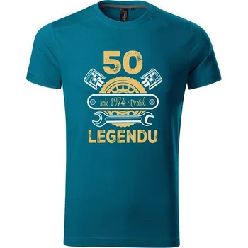 Pánské tričko DOBRÝ TRIKO Pánské tričko 50 let legenda Velikost: M, Barva: Petrolejová