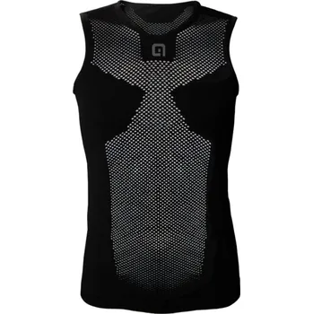 cyklistický dres ALÉ Cyklistické tílko - INTIMO S2 SUMMER - černá S-M
