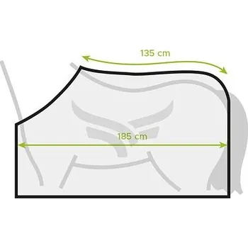 Vybavení pro koně Deka proti hmyzu RugBe SuperFly s odnímatelným krkem velikost 135 cm