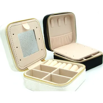 Šperkovnice Steel Jewelry Sametová Šperkovnice BÍLÁ SP240298 ráj šperků Sametová Šperkovnice BÍLÁ SP240298