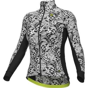 cyklistický dres ALÉ Cyklistický dres s dlouhým rukávem zimní - PAPILLON PR-R - šedá