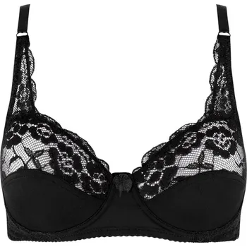 Dámské spodní prádlo Ibarra podprsenka nevyztužená s kosticemi 23842 80B černá