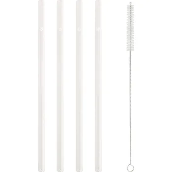 Sklenice Eulenschnitt Skleněná brčka Christmas – set 4 ks