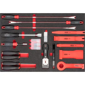 Sada škrabek a uvolňovací páky v pěnové výplni, 41 kusů, VIGOR - V6818