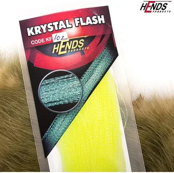 Umělá nástraha HENDS KRYSTAL FLASH - UV ICE EFFECT - UV ŽLUTÁ FLUO KF102