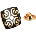 Brož do klopy Ornament 3908, Barva zlatá